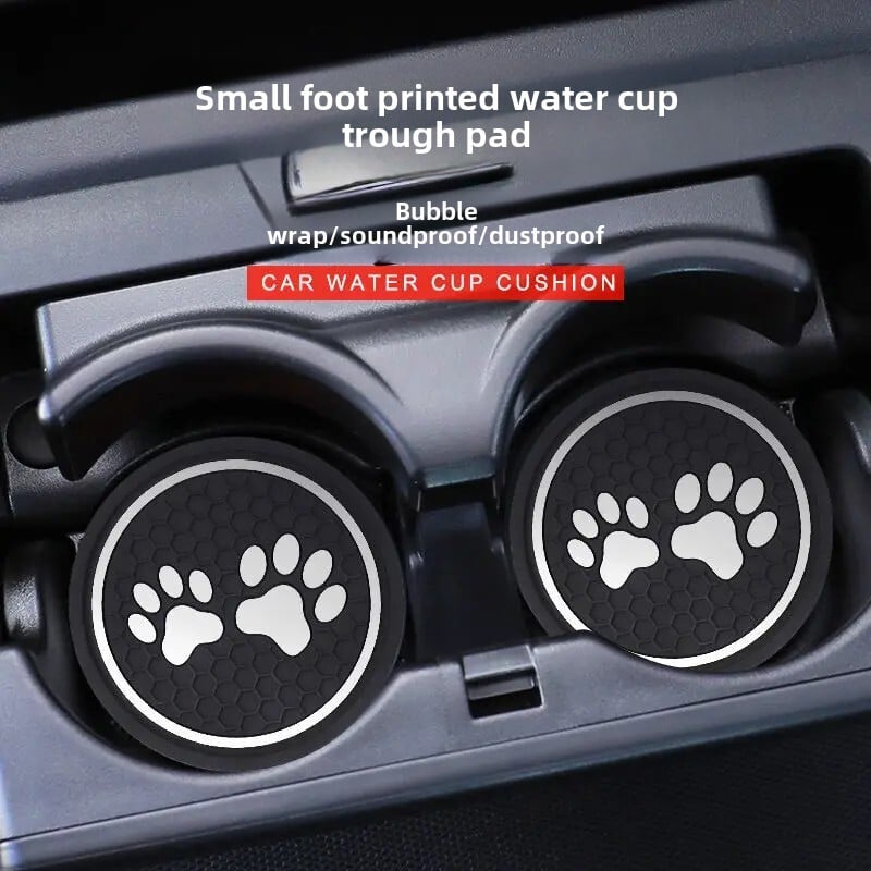 Animacinių filmų apvalus neslystantis automobilio puodelio kilimėlis Universalūs dekoratyviniai priedai, skirti transporto priemonės interjerui, silikoninė medžiaga, neslidžia fiksacija