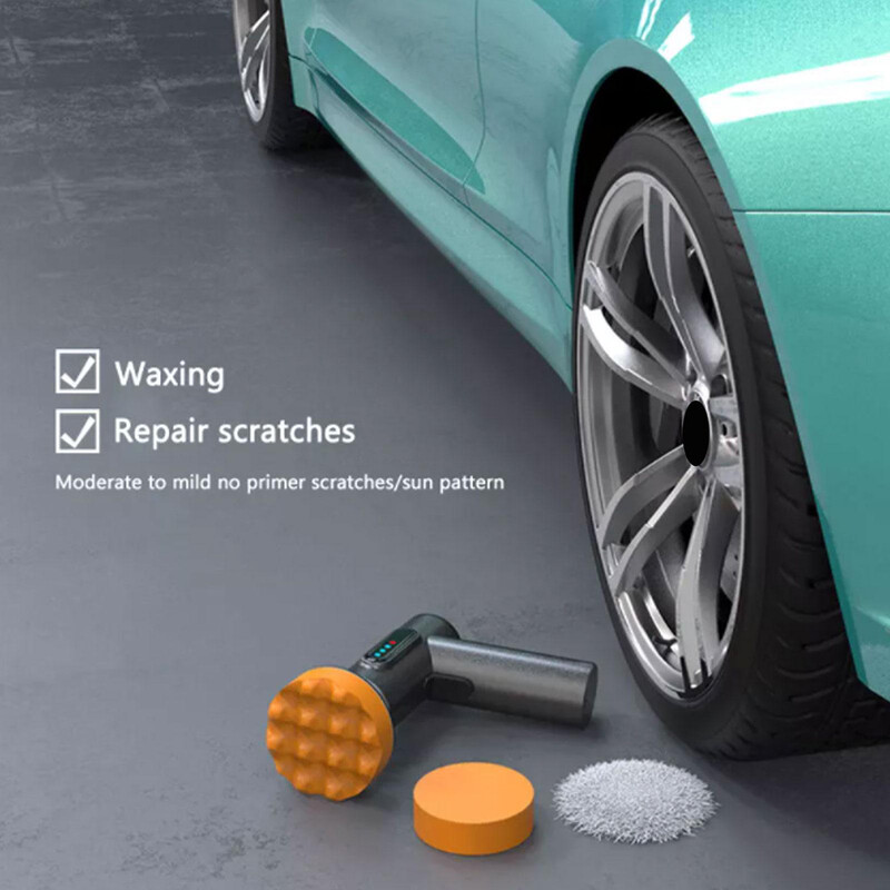 Slefuitor de mașini Dispozitiv de lustruit manual fără fir Mașină de lustruit cu ceară Unelte electrice pentru curățarea caroseriei de mașină Repararea cu ceară 7,4 V 84 W