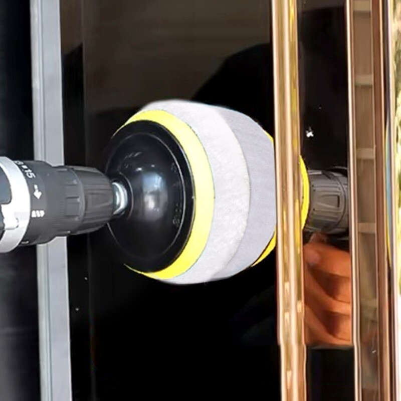 Kit de lustruire de 3/4/5/6/7 inch Tampoane de lustruit Disc de burete pentru epilare cu ceară Roată de lână Tampoane de lustruit pentru îngrijirea vopselei auto pentru polizor auto