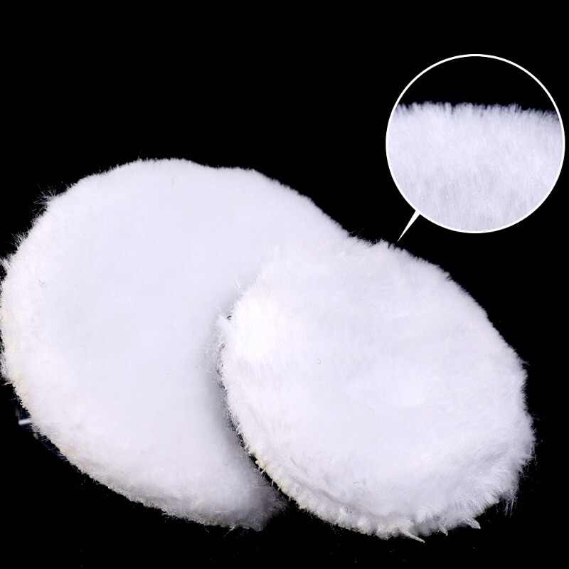Kit de lustruire de 3/4/5/6/7 inch Tampoane de lustruit Disc de burete pentru epilare cu ceară Roată de lână Tampoane de lustruit pentru îngrijirea vopselei auto pentru polizor auto