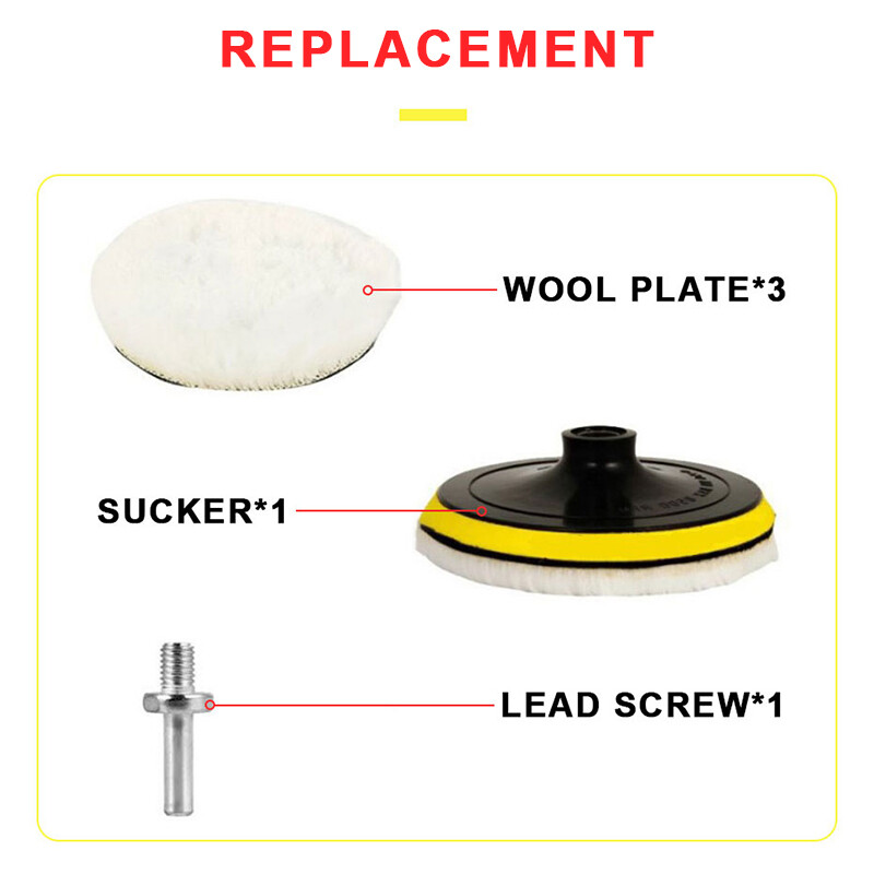 SEAMETAL pulēšanas komplekts Automašīnu pulēšanas paliktnis Vaksācijas sūklis diski Mīkstas vilnas diski Auto Paint Care Pulēšanas paliktņi Tīrīšanas piederumi