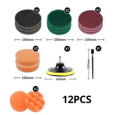 Cap de perie de curățare electric Cap de perie de găurit electric Perie de curățare mochetă țiglă butuc roată bucătărie burete perie de lustruit polis