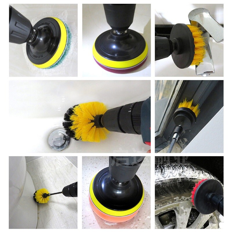 Cap de perie de curățare electric Cap de perie de găurit electric Perie de curățare mochetă țiglă butuc roată bucătărie burete perie de lustruit polis