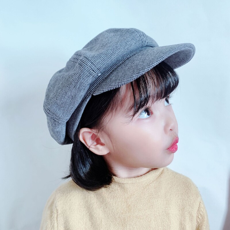 Pălării de toamnă și iarnă pentru fete, pălării octogonale la modă, berete casual noi 2021 pentru băieți, la modă pentru băieți și fete