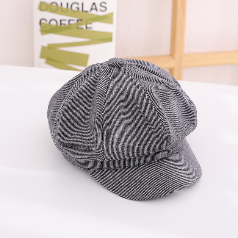 Pălării de toamnă și iarnă pentru fete, pălării octogonale la modă, berete casual noi 2021 pentru băieți, la modă pentru băieți și fete