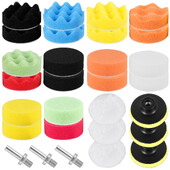 29 buc. Tampoane de lustruit auto, 3 inch, lavabil, burete de lustruit, reutilizabil, fibră de lână.