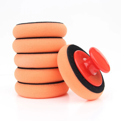 Auto vaksācijas sūklis Polish Pad Mikrošķiedras tīrīšanas sūklis ar rokturi automašīnas virsbūves krāsas vaskošanas stikla pulēšanas disku instrumentiem