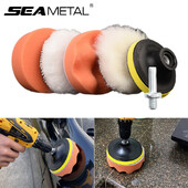 SEAMETAL 6 buc. disc de lustruit pentru mașină, kit de tampoane cu burete