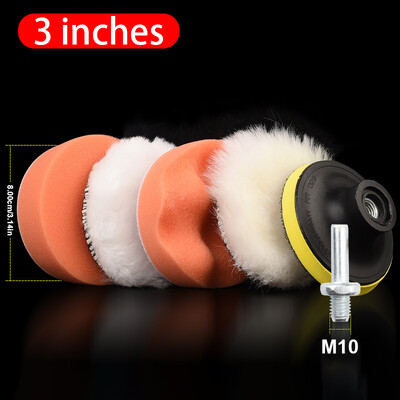 SEAMETAL 6 buc. disc de lustruit pentru mașină, kit de tampoane cu burete