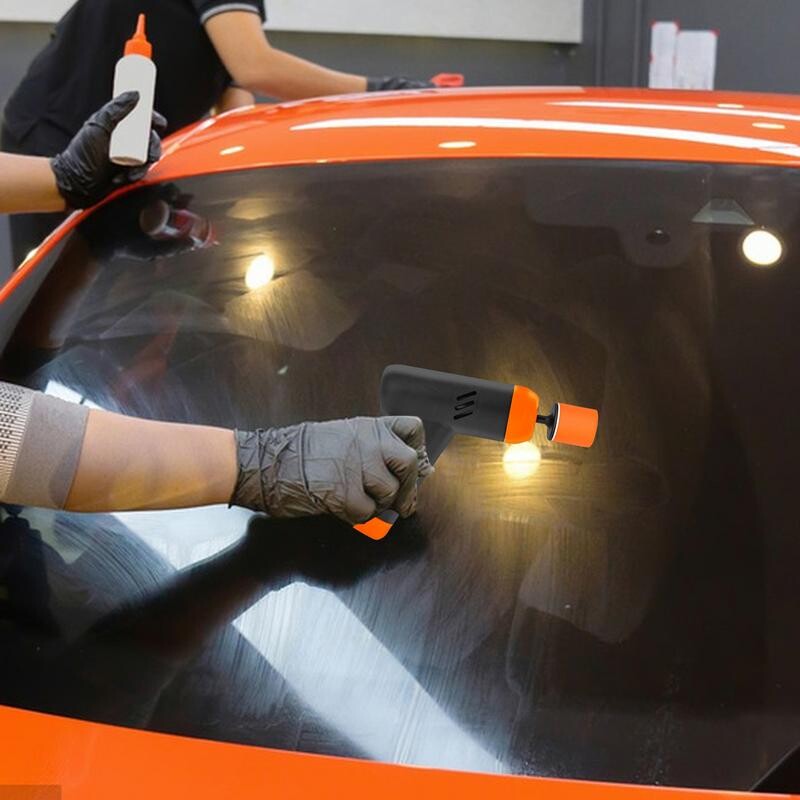 Mașină de lustruit mașină, rotativă, auto-tampon, lustruit cu ceară, kit de lustruit pentru mașină, pentru lustruirea și epilarea cu ceară a detaliilor auto, 2 viteze variabile