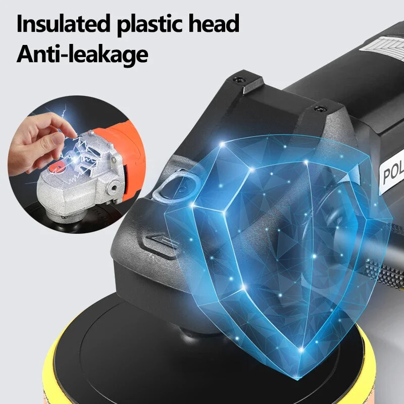 Polizor auto de mare putere 1400W, 8 trepte, frumusețe automată, mașină electrică de lustruit cu ceară, instrumente portabile pentru repararea zgârieturilor