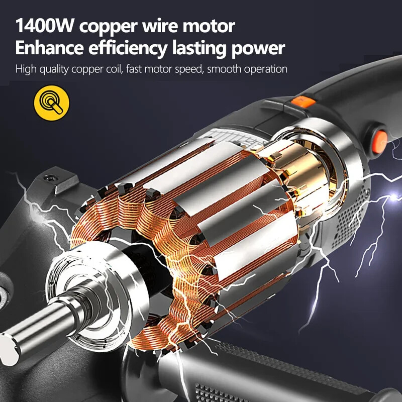 Polizor auto de mare putere 1400W, 8 trepte, frumusețe automată, mașină electrică de lustruit cu ceară, instrumente portabile pentru repararea zgârieturilor