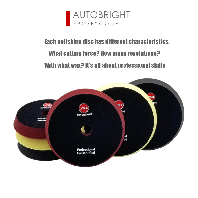AUTOBRIGHT 5 "6" 7 "Disc de lustruit pentru mașină Profession Pad Slefuit Burete pentru mașină Detaliere rapidă Spălare Ceară Oglindă Epilare cu ceară Burete curat