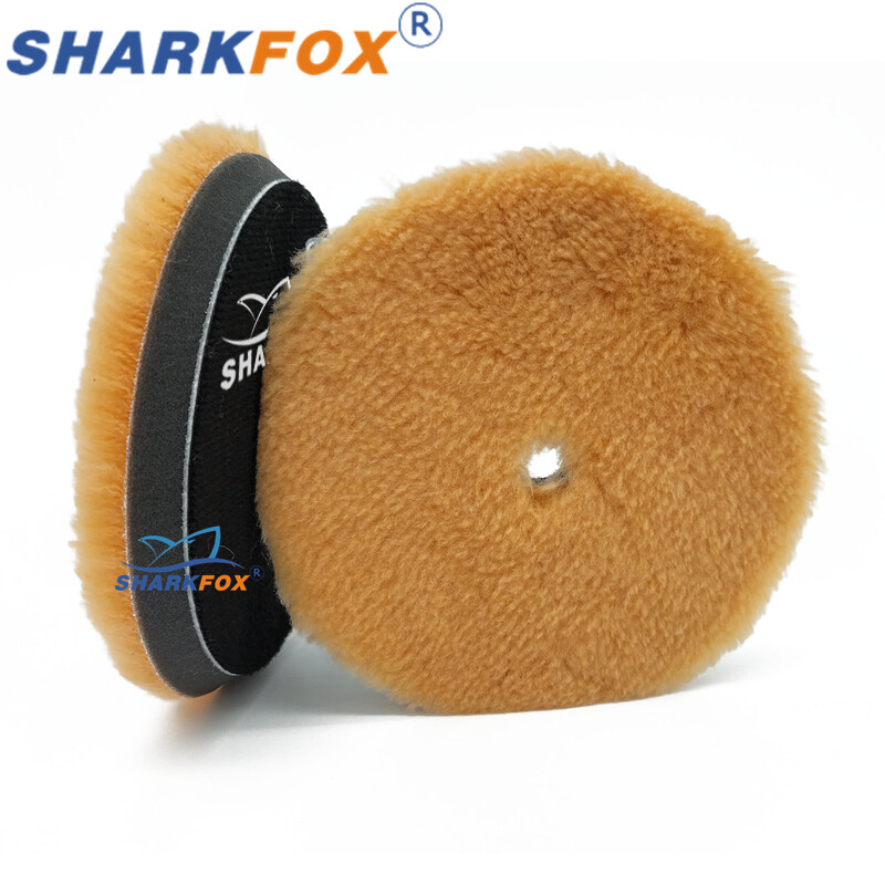Sharkfox 5 bucăți/set 5"(125mm)/6"(150mm) Set de tampoane de lustruit din lână burete auto pentru polizor tampon DA/RO/GA epilare cu ceară
