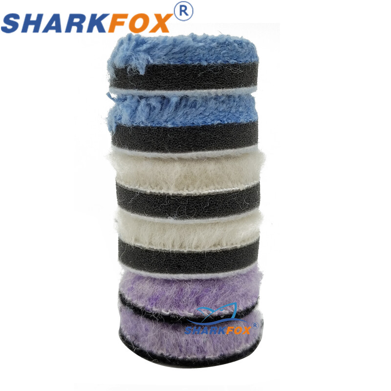 Set de mini tampoane de lustruit de 1 inch/2 inch Tampoane de lustruit pentru lustruire cu burete în formă de T Tampoane de lustruit pentru șlefuire mașină Ceruire Glazură de etanșare