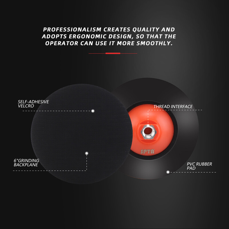 SPTA 5" 125mm 6" 150mm M14 5/8-16 Placă de suport cu filet Bucla cu cârlig Pad de lustruit pentru lustruire auto Disc profesional pentru polizor rotativ