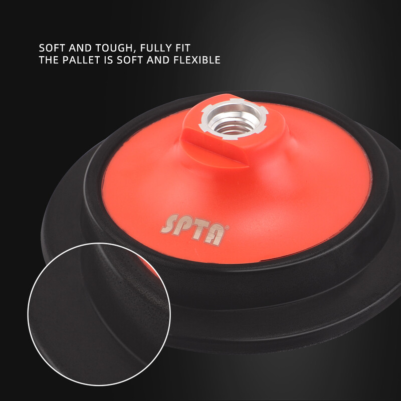 SPTA 5" 125mm 6" 150mm M14 5/8-16 Placă de suport cu filet Bucla cu cârlig Pad de lustruit pentru lustruire auto Disc profesional pentru polizor rotativ