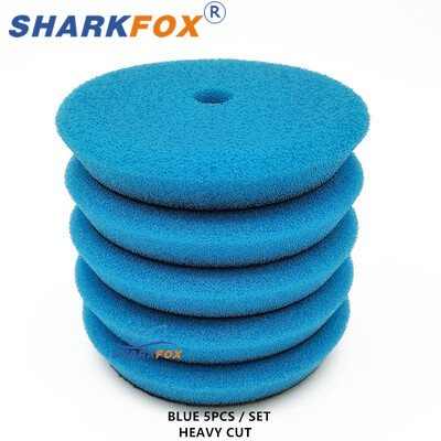 Sharkfox 5Gb 3"(80mm)/5"(125mm)/6"(150mm) automašīnu pulēšanas pulēšanas spilventiņi T formas sūklis DA/RO/GA automašīnu bufera pulētājam
