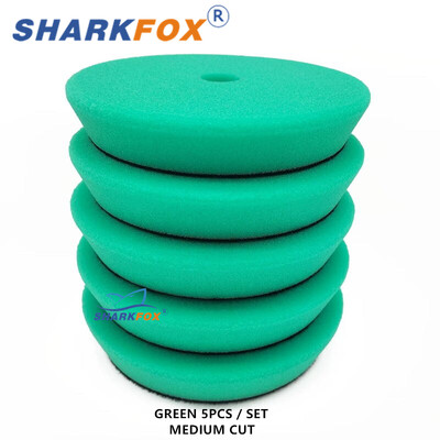 Sharkfox 5Gb 3"(80mm)/5"(125mm)/6"(150mm) automašīnu pulēšanas pulēšanas spilventiņi T formas sūklis DA/RO/GA automašīnu bufera pulētājam