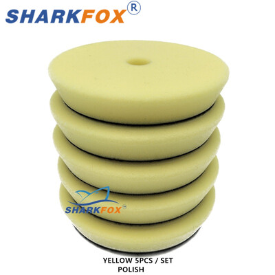 Sharkfox 5Gb 3"(80mm)/5"(125mm)/6"(150mm) automašīnu pulēšanas pulēšanas spilventiņi T formas sūklis DA/RO/GA automašīnu bufera pulētājam
