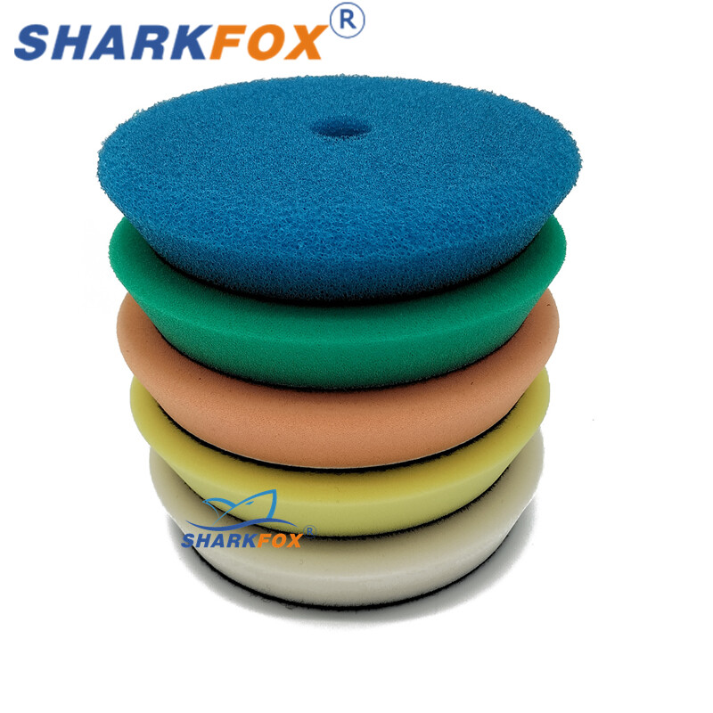 Sharkfox 5Gb 3"(80mm)/5"(125mm)/6"(150mm) automašīnu pulēšanas pulēšanas spilventiņi T formas sūklis DA/RO/GA automašīnu bufera pulētājam
