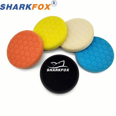 Sharkfox tampon de lustruit pentru mașină, produs profesional de lustruit pentru mașină, 5 inch, tampon de lustruit cu burete pentru mașină, pentru lustruit auto