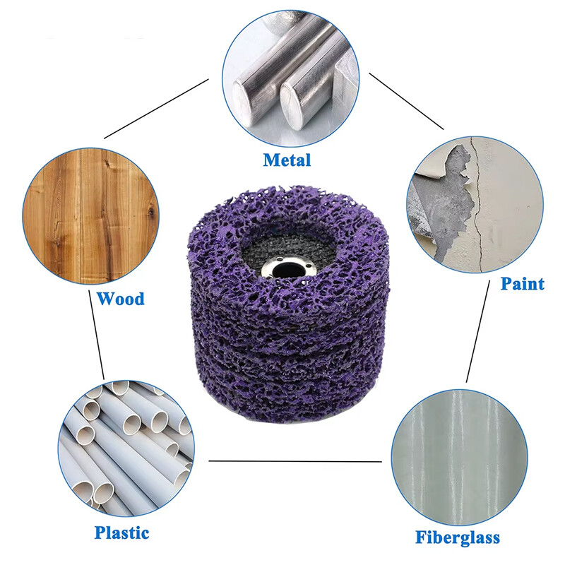 100/115/125mm Roată pentru îndepărtarea ruginei și lustruire Accesorii pentru polizor unghiular Vopsea Discuri pentru îndepărtarea ruginii și șlefuire Roată de lustruit