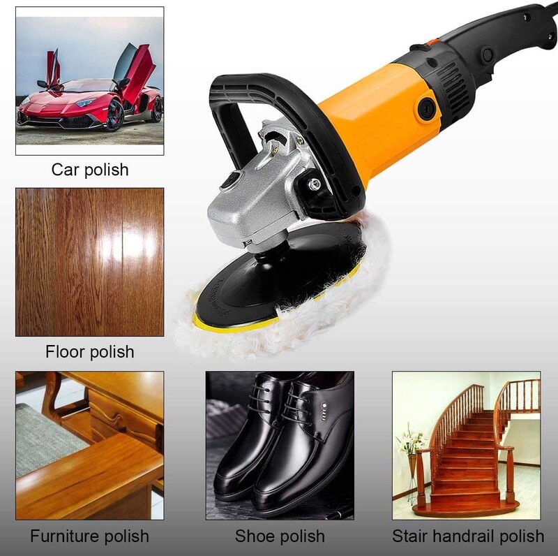 Tampă de lustruit din lână de 2 până la 7 inci Tampoane de lustruit din piele moale de oaie cu cârlig și buclă în spate Tampă de tăiere din lână pentru sticlă de mobilier de mașină