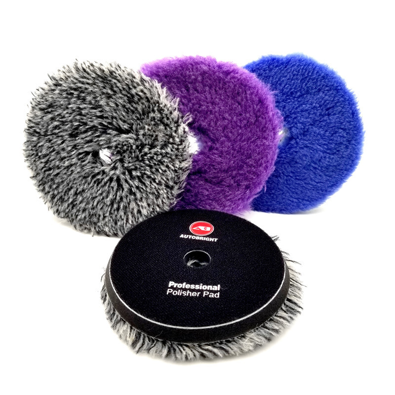 Mașină AUTOBRIGHT DA 5" Tampă de lustruit din lână Accesorii pentru spălarea mașinii Tavă de detaliu Dispozitive de curățare Detaliere automată pentru șlefuitor de mașini