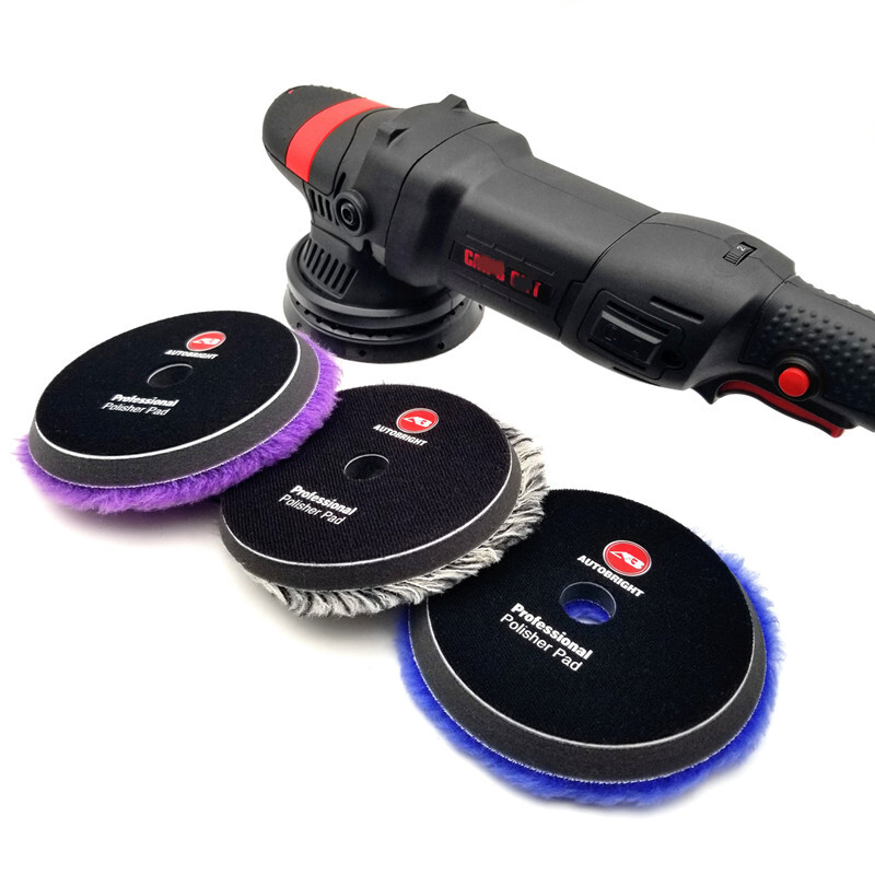 Mașină AUTOBRIGHT DA 5" Tampă de lustruit din lână Accesorii pentru spălarea mașinii Tavă de detaliu Dispozitive de curățare Detaliere automată pentru șlefuitor de mașini