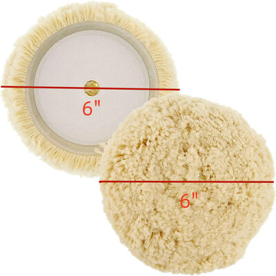 Vuneni jastučići za poliranje od 6/7/8 inča Jastučić za poliranje od 100% prirodne vune za složeno poliranje s kukom i petljom