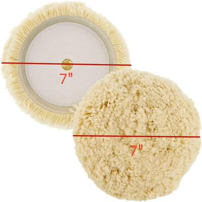 Vuneni jastučići za poliranje od 6/7/8 inča Jastučić za poliranje od 100% prirodne vune za složeno poliranje s kukom i petljom