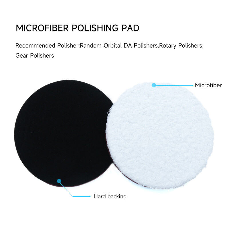 DETAILNE 3/5/6 tolline mikrokiust poleerimislapp Lõikamine poleerimispadjad Vahapuhvrite eemaldamine DA/RO autopoleerimismasinale