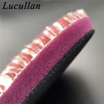 Lucullan Premium Super Soft 5\'\' Λεπτομέρειες στην πλευρά των μαλλιών Σφουγγάρι DA Στιλβωτό Χρήση μαλλιού κοπής