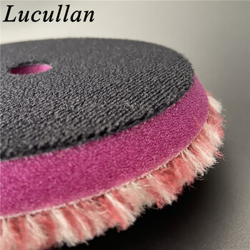 Lucullan Premium Super Soft 5\'\' Λεπτομέρειες στην πλευρά των μαλλιών Σφουγγάρι DA Στιλβωτό Χρήση μαλλιού κοπής