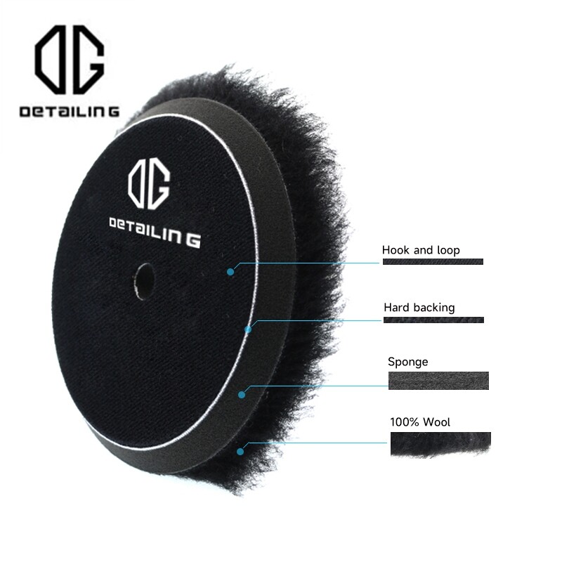 ÜKSIKASJAD Kiire kiirus 3/5/6 tolli 100% villane poleerimine poleerimine vahamispadi Villane DA poleerid rasked lõikepadjad