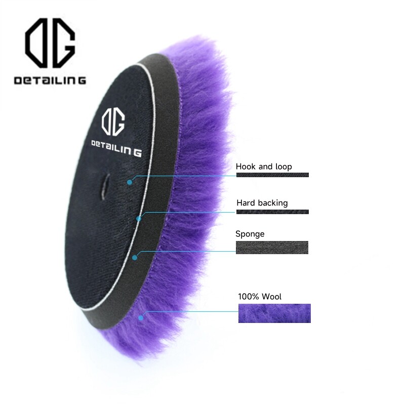 INFORMACIJA 5"/6" vilnos poliravimo diskas automobilių vaškavimas poliravimo padas Automobilių dažų priežiūra poliravimo trinkelės Automobilių plovimo priedai