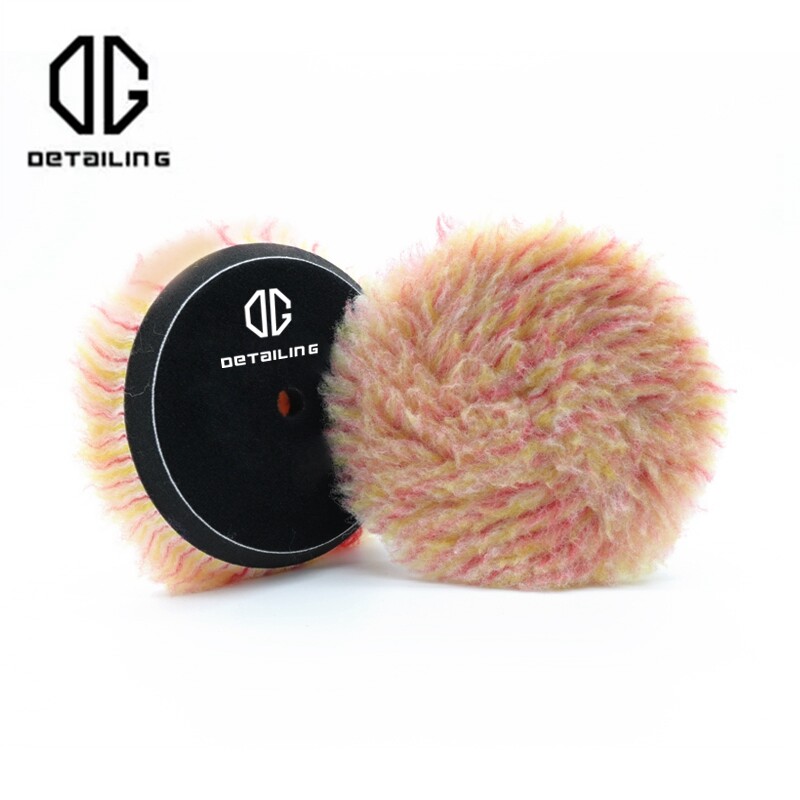 DUOMENYS 3 colių (80 mm)/5 colių (130 mm)/6 colių (155 mm) vilnos didelio tankio ėriukų poliravimo padas, skirtas automobilių poliruokliui, vaškavimas, poliravimas, poliravimas