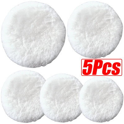 1/5 бр. 3/4/5/6/7 инча диск за полиране на вълна с кола маска Полиране Полиране Грижа за боята на автомобила Полировъчни подложки за автомивка Автоаксесоари