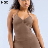 HGC Impact Longline pántos felső sport jóga mellény alsónemű női fitnesz felső tornaterem gyönyörű hát melltartó futó edzés kötőfék
