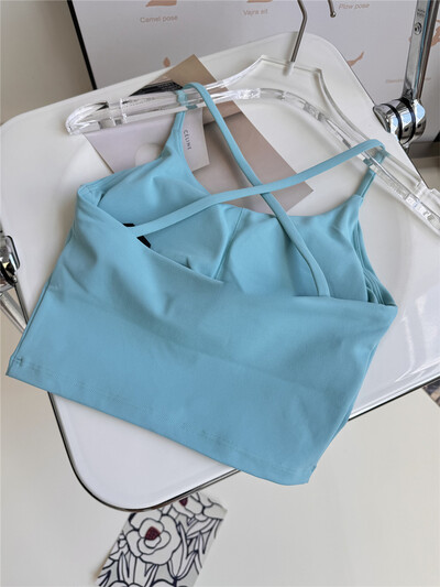 Sutien sport pentru femei Sutien de yoga sexy cu susținere ridicată Lenjerie sportivă cu impact Alergare Uscare rapidă Tank Top Fitness Gym Bralette căptușită