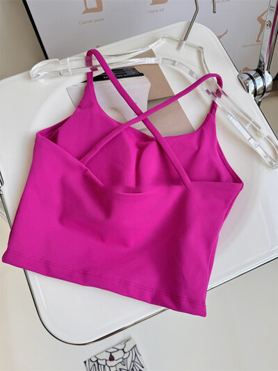 Sutien sport pentru femei Sutien de yoga sexy cu susținere ridicată Lenjerie sportivă cu impact Alergare Uscare rapidă Tank Top Fitness Gym Bralette căptușită