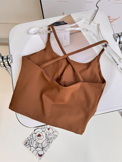 Sutien sport pentru femei Sutien de yoga sexy cu susținere ridicată Lenjerie sportivă cu impact Alergare Uscare rapidă Tank Top Fitness Gym Bralette căptușită