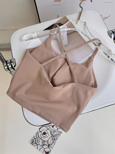 Sutien sport pentru femei Sutien de yoga sexy cu susținere ridicată Lenjerie sportivă cu impact Alergare Uscare rapidă Tank Top Fitness Gym Bralette căptușită