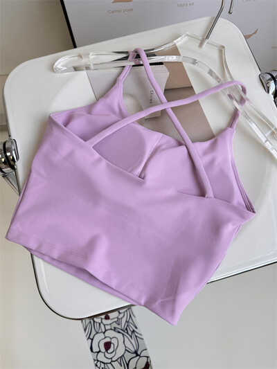 Sutien sport pentru femei Sutien de yoga sexy cu susținere ridicată Lenjerie sportivă cu impact Alergare Uscare rapidă Tank Top Fitness Gym Bralette căptușită