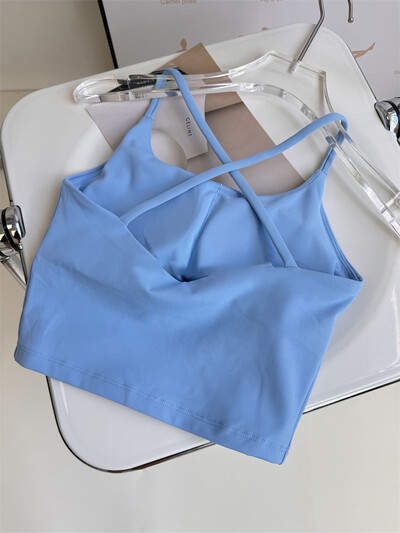 Sutien sport pentru femei Sutien de yoga sexy cu susținere ridicată Lenjerie sportivă cu impact Alergare Uscare rapidă Tank Top Fitness Gym Bralette căptușită