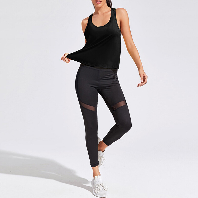 Vestă de yoga Cămăși de alergare pentru femei Tricouri de gimnastică fără mâneci Îmbrăcăminte sport pentru femei, cu uscare rapidă, maiuu de antrenament, respirabil, haine de fitness