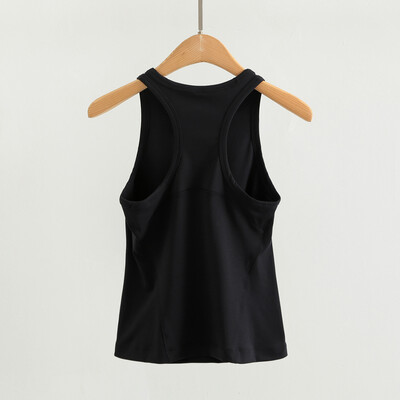 Dupe, maiou cu spate cu spatele curse, până la talie, pentru femei, moale, elastic în patru direcții, cămăși de yoga, de vară, respirabil