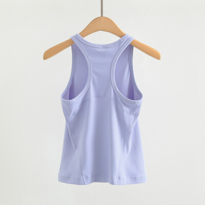 Dupe, maiou cu spate cu spatele curse, până la talie, pentru femei, moale, elastic în patru direcții, cămăși de yoga, de vară, respirabil
