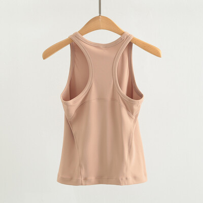 Dupe, maiou cu spate cu spatele curse, până la talie, pentru femei, moale, elastic în patru direcții, cămăși de yoga, de vară, respirabil